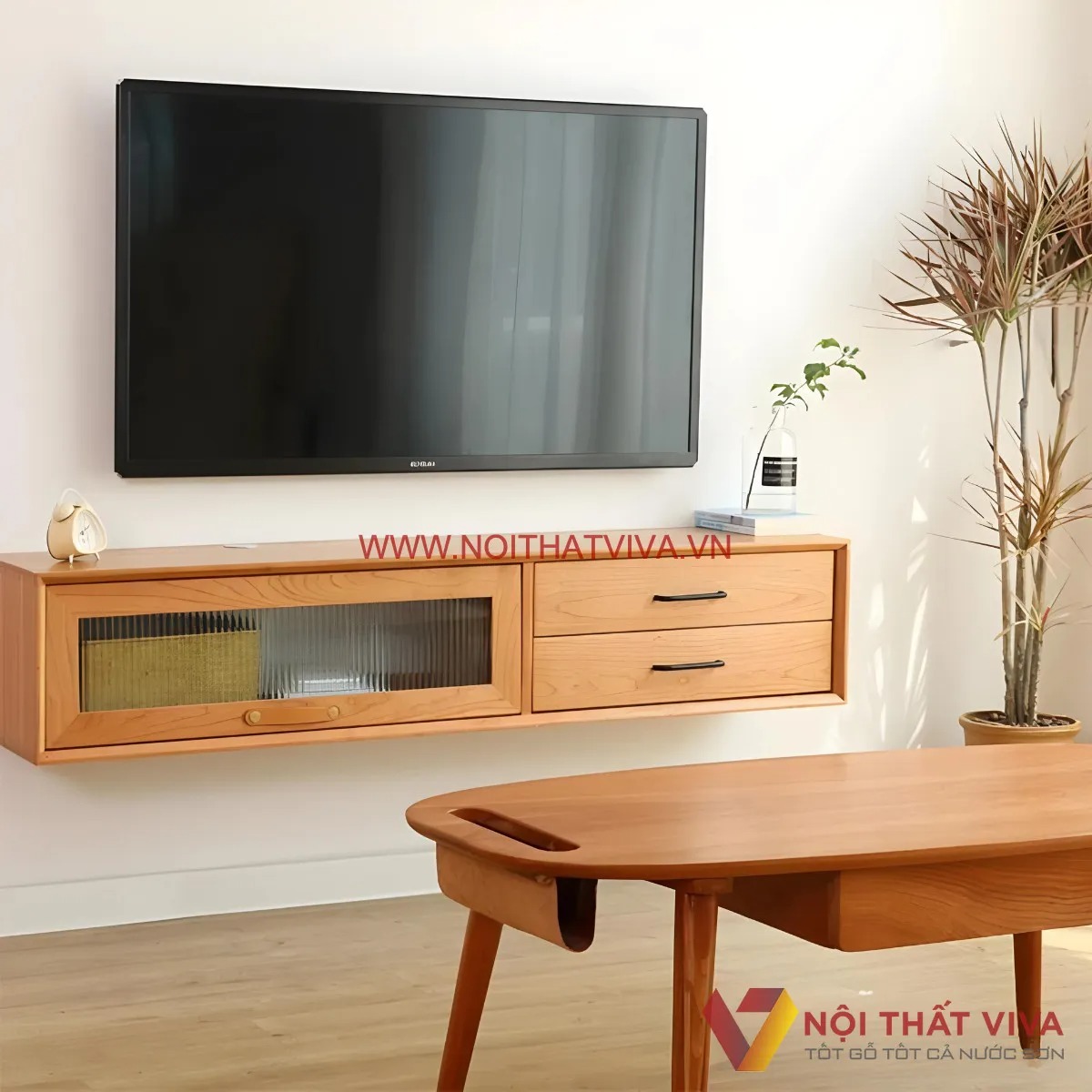 Ấn tượng với 72 mẫu kệ tivi gỗ sồi đẹp, bền chắc, hợp xu hướng