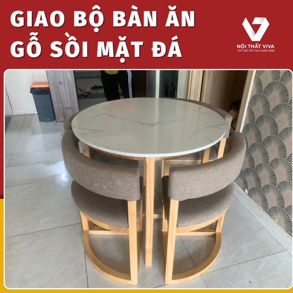 Bàn Ăn Tròn 4 Ghế Xếp Gọn - Giải Pháp Thông Minh Cho Không Gian Nhỏ