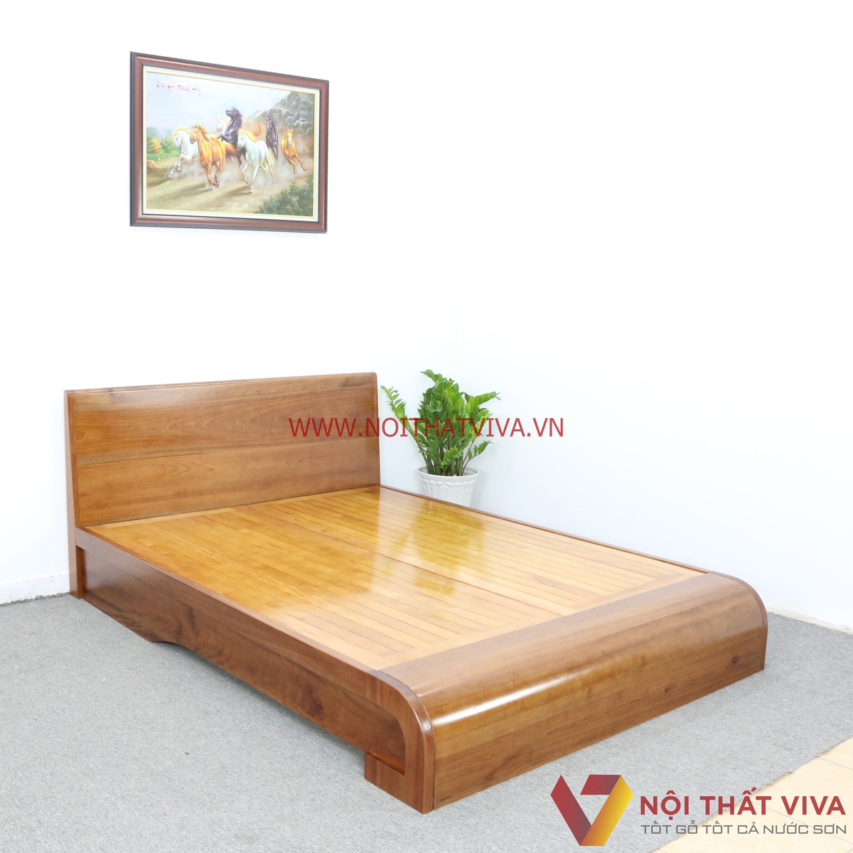 giá giường ngủ gỗ xoan đào