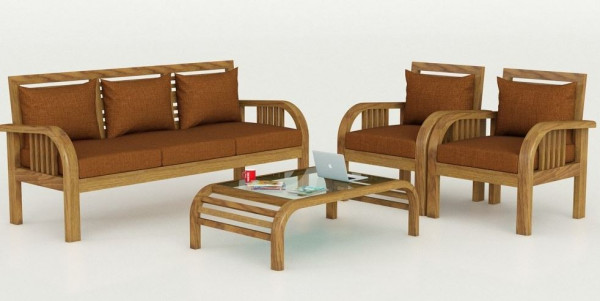 Mẫu bàn ghế gỗ phòng khách giá 5 triệu bình dân nhiều lựa chọn
