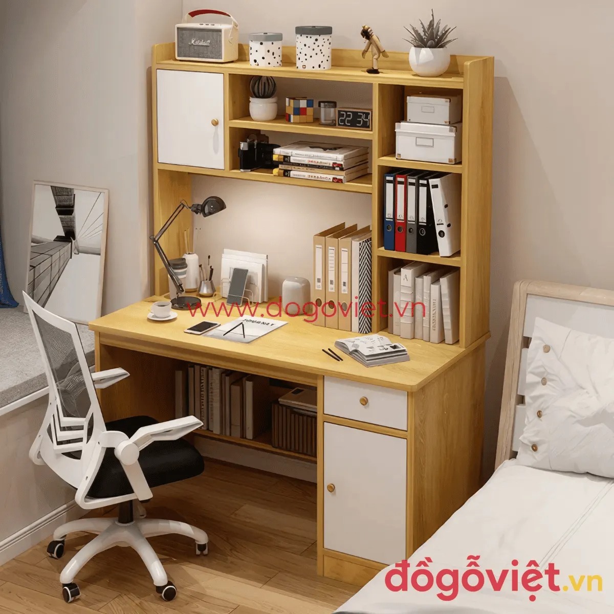 Bàn học sinh MDF có tốt không? Tổng hợp các mẫu cao cấp, được ưa chuộng