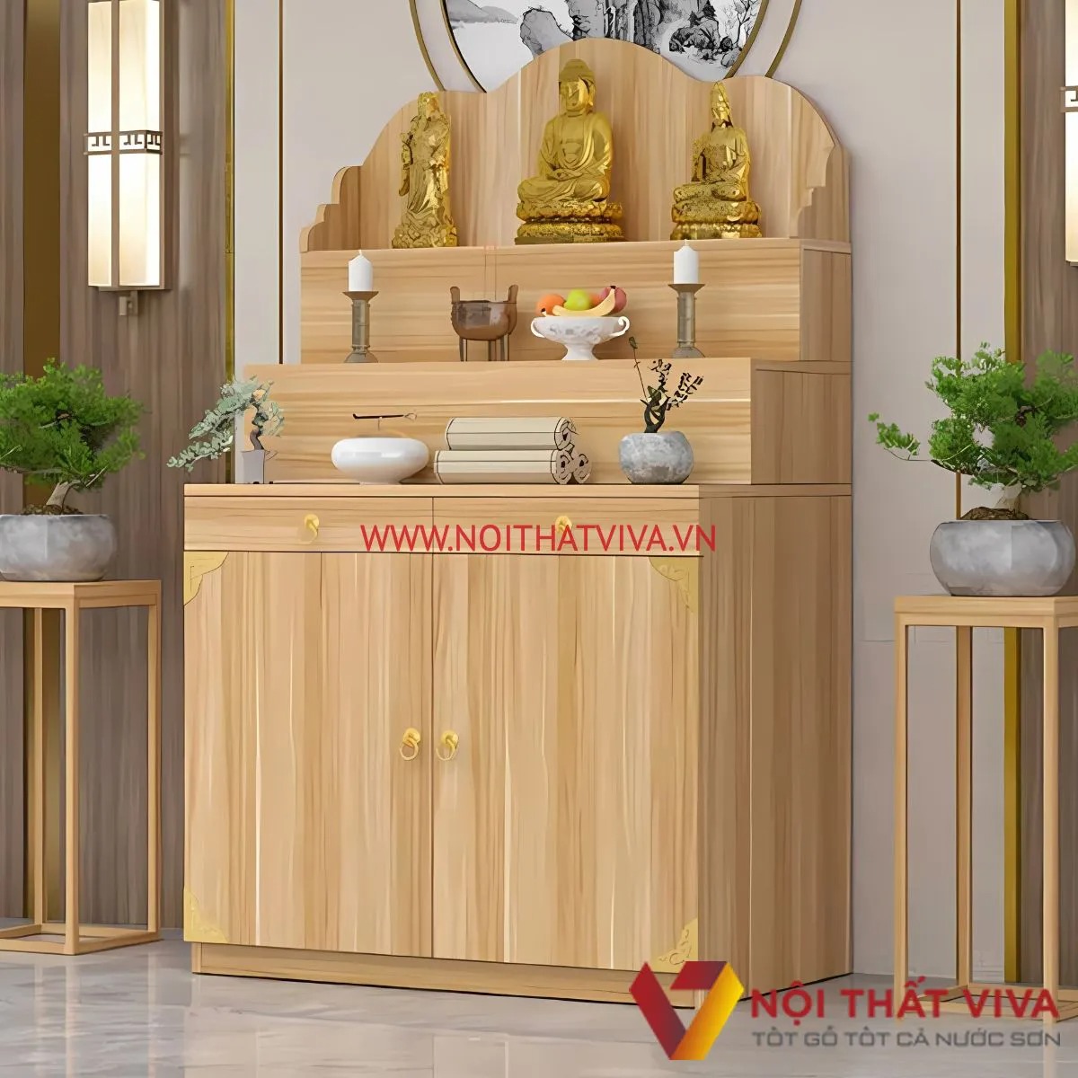 B&agrave;n thờ nhị cấp v&agrave; tam cấp kh&aacute;c nhau thế n&agrave;o? C&aacute;ch chọn ph&ugrave; hợp cho gia đ&igrave;nh