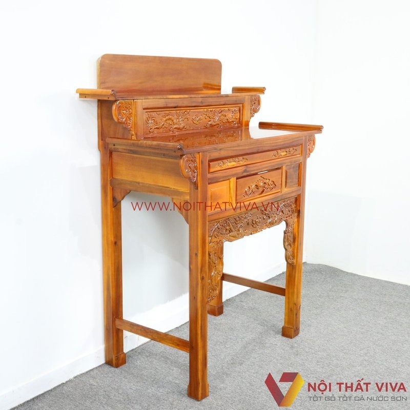 Bàn thờ tổ tiên nên chọn kích thước nào? Gợi ý mẫu đẹp, hợp xu hướng 