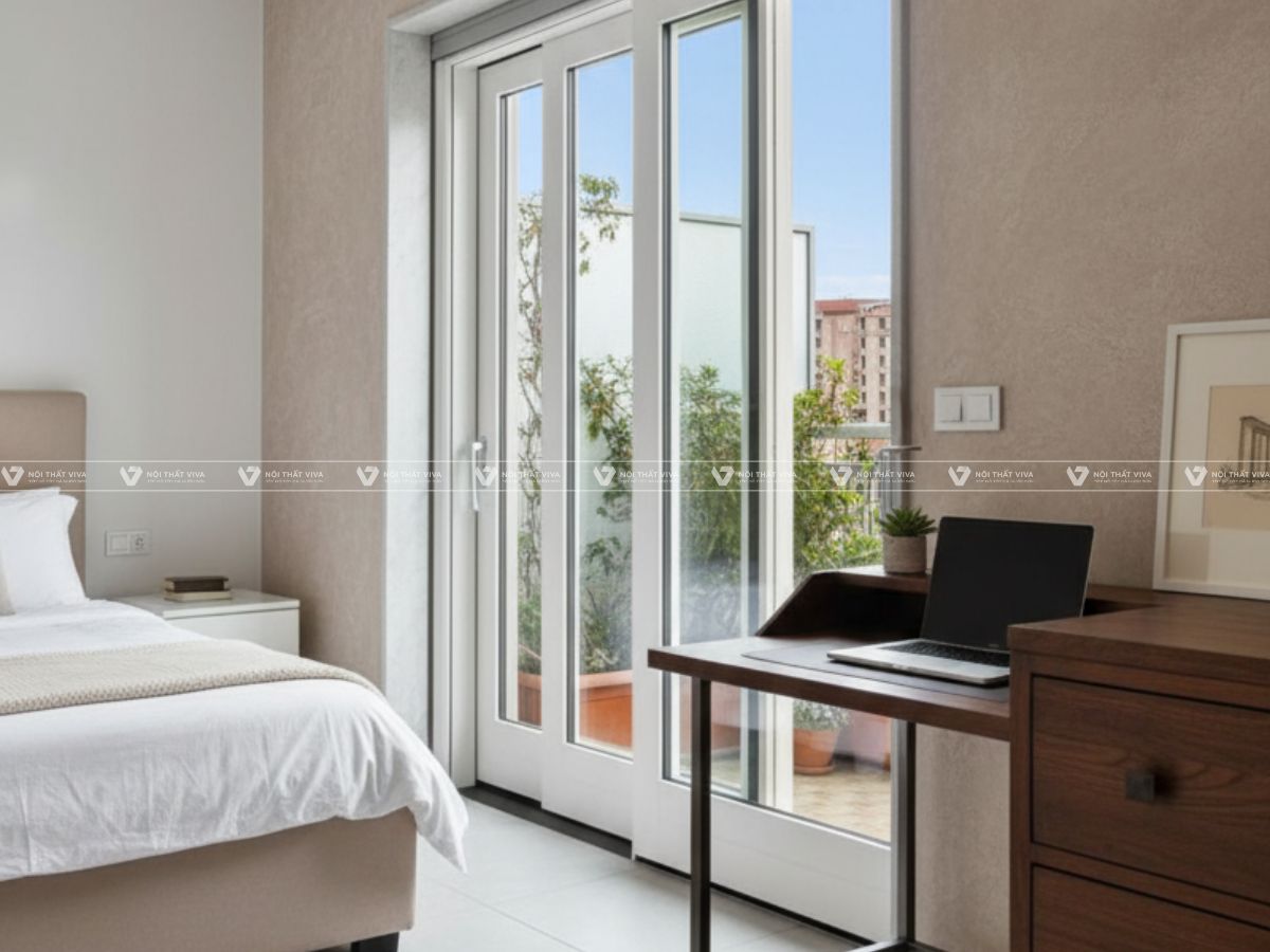 Báo giá cửa nhôm Xingfa màu trắng hiện đại, đẳng cấp & dễ phối nội thất