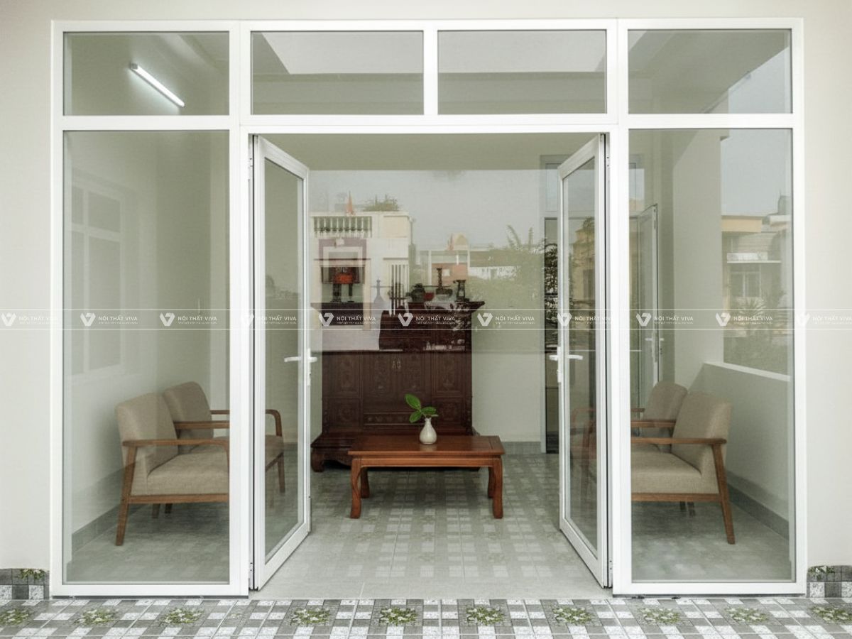 Báo giá cửa nhôm Xingfa màu trắng hiện đại, đẳng cấp & dễ phối nội thất
