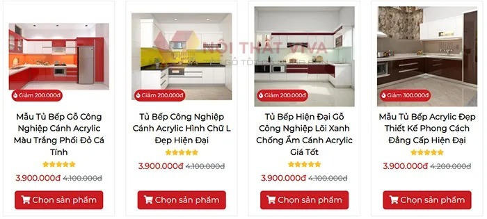 Báo giá tủ bếp gỗ công nghiệp Acrylic, ưu nhược điểm & chi phí hoàn thiện Báo giá tủ bếp gỗ công nghiệp Acrylic, ưu nhược điểm & chi phí hoàn thiện