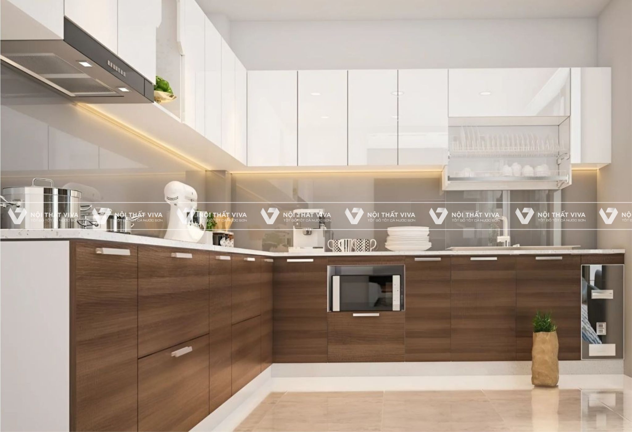 Báo giá tủ bếp gỗ công nghiệp mới nhất 2025, cập nhật theo từng chất liệu