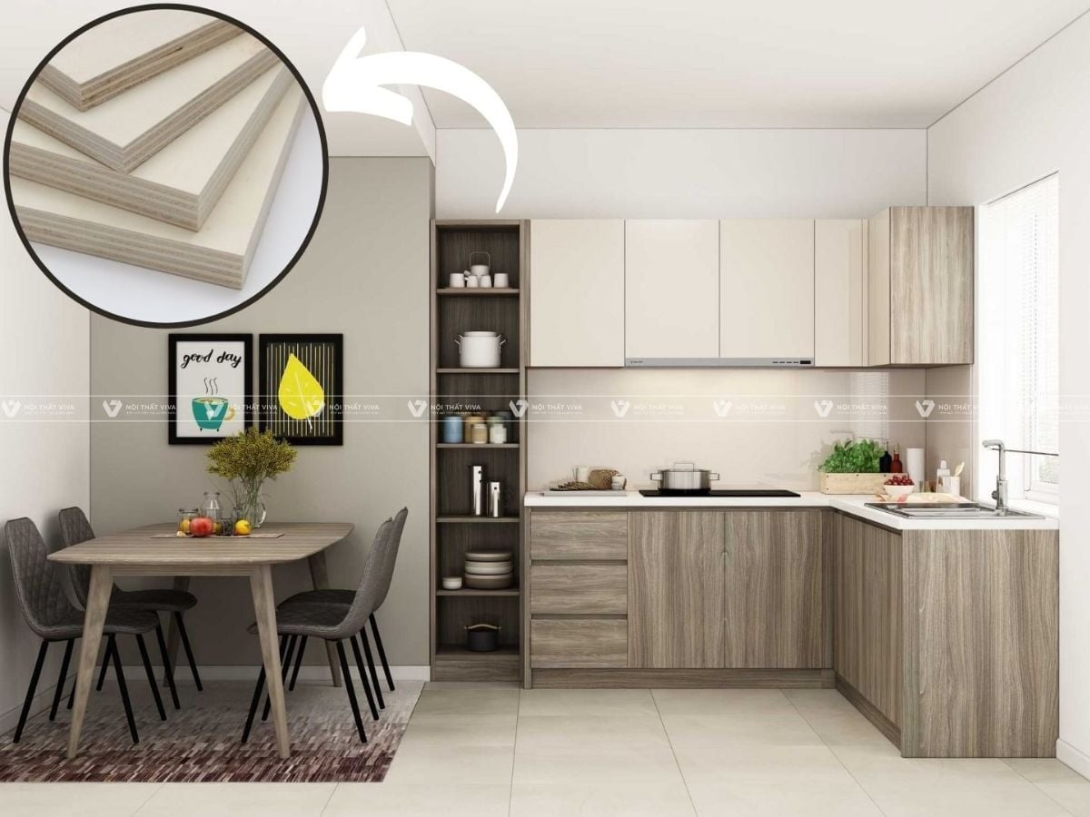 B&aacute;o Gi&aacute; Tủ Bếp Plywood 2026 Mới Nhất Tại Nội Thất Viva