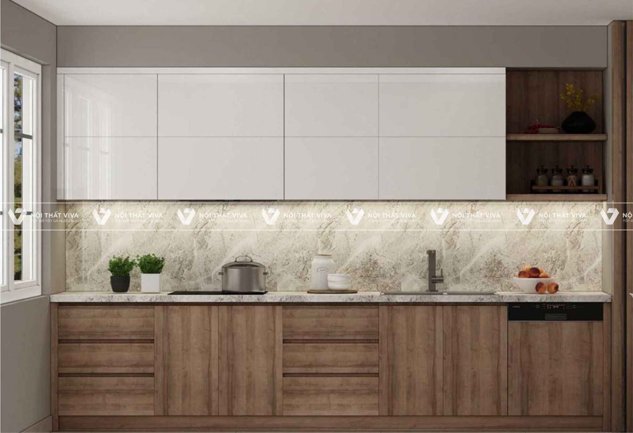 Báo giá tủ bếp Laminate An Cường chất lượng giá rẻ đẹp tại TP.HCM