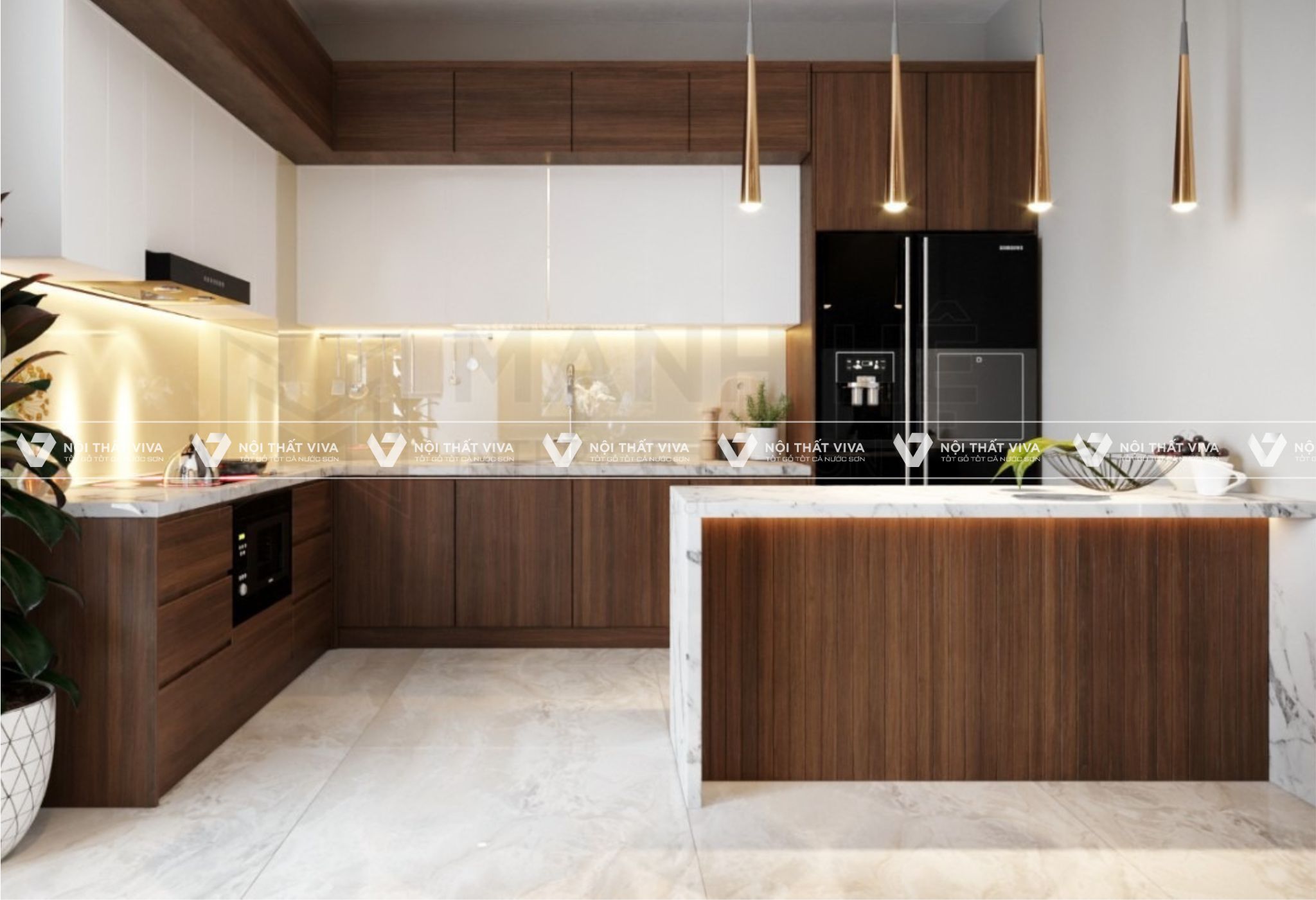 Báo giá tủ bếp Laminate An Cường chất lượng giá rẻ đẹp tại TP.HCM