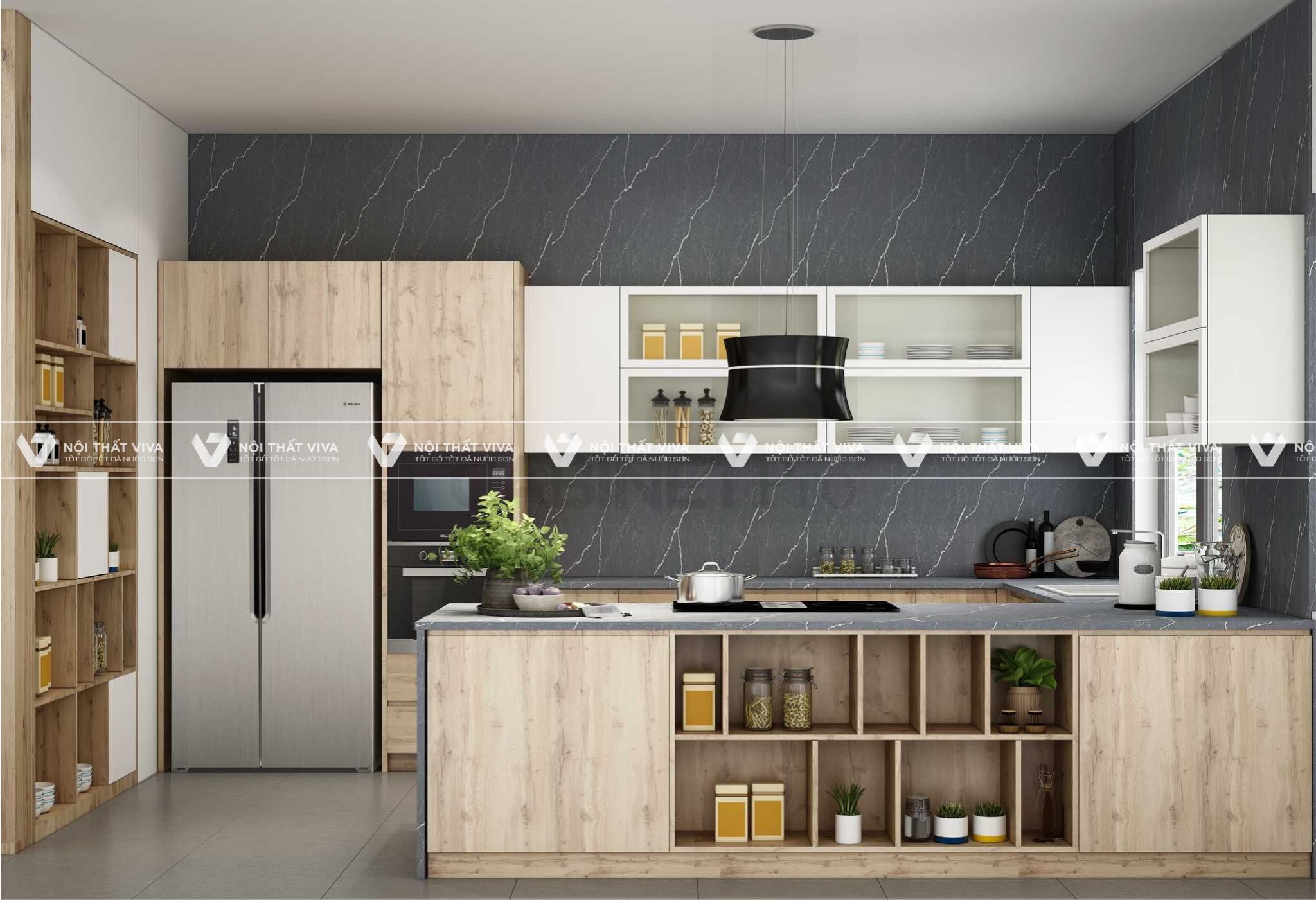 Báo giá tủ bếp Laminate An Cường chất lượng giá rẻ đẹp tại TP.HCM