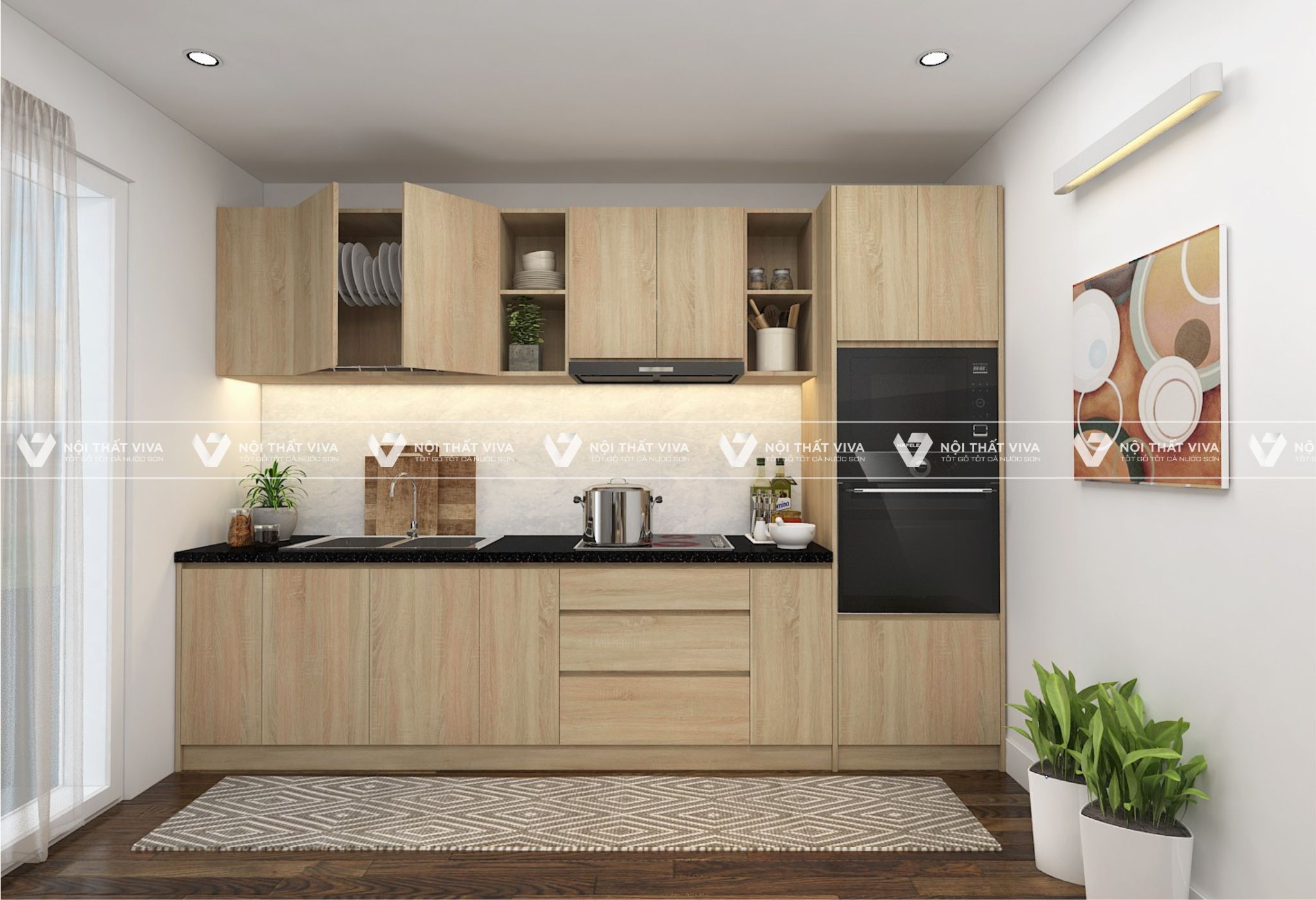 Báo giá tủ bếp Laminate An Cường chất lượng giá rẻ đẹp tại TP.HCM