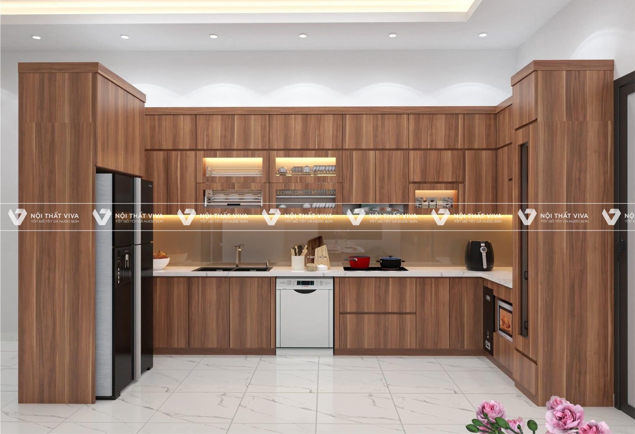 Báo giá tủ bếp Laminate An Cường chất lượng giá rẻ đẹp tại TP.HCM
