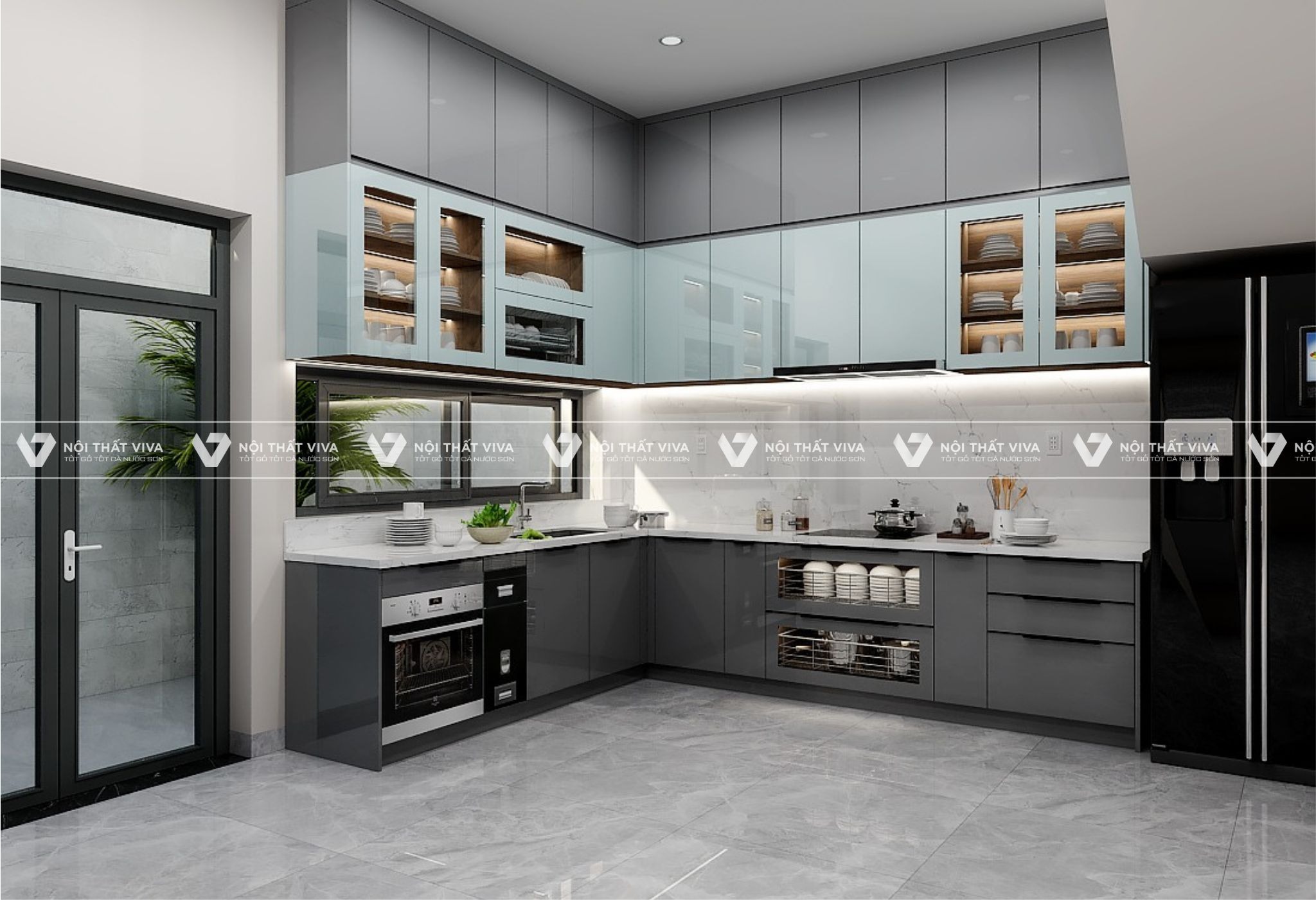 Báo giá tủ bếp MDF phủ Acrylic giá xưởng, kích thước chuẩn trọn gói Báo giá tủ bếp MDF phủ Acrylic giá xưởng, kích thước chuẩn trọn gói