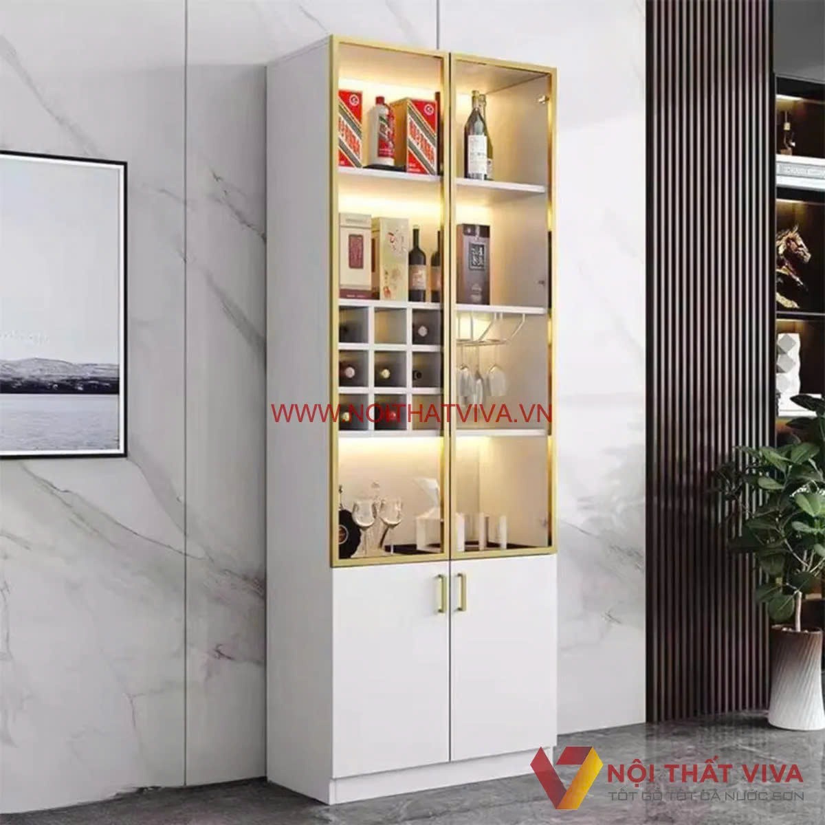 Báo giá tủ rượu cánh kính mới nhất, mẫu đẹp, hiện đại, giá tốt nhất
