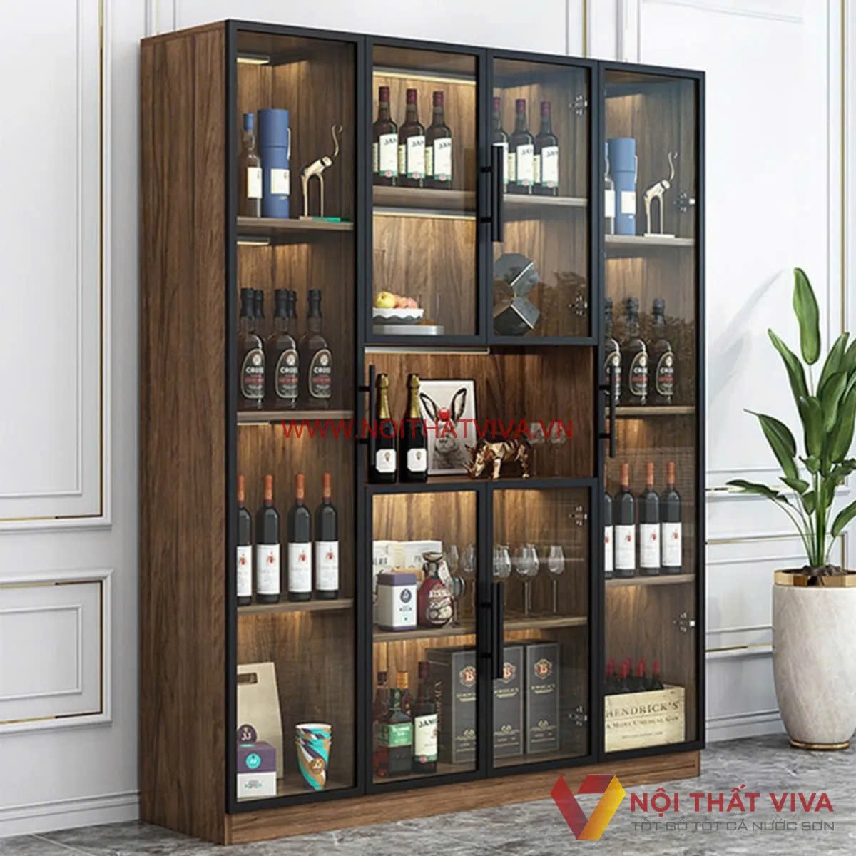 Báo giá tủ rượu cánh kính mới nhất, mẫu đẹp, hiện đại, giá tốt nhất