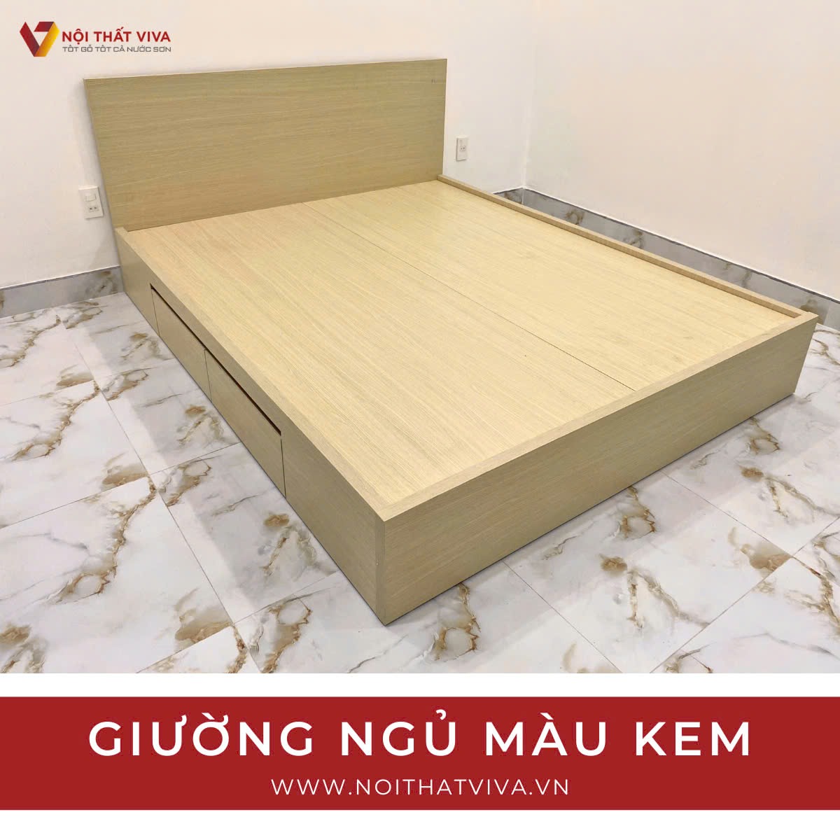 Bật mí bộ sưu tập giường ngủ giá rẻ chỉ từ 2 triệu tại Nội Thất Viva!