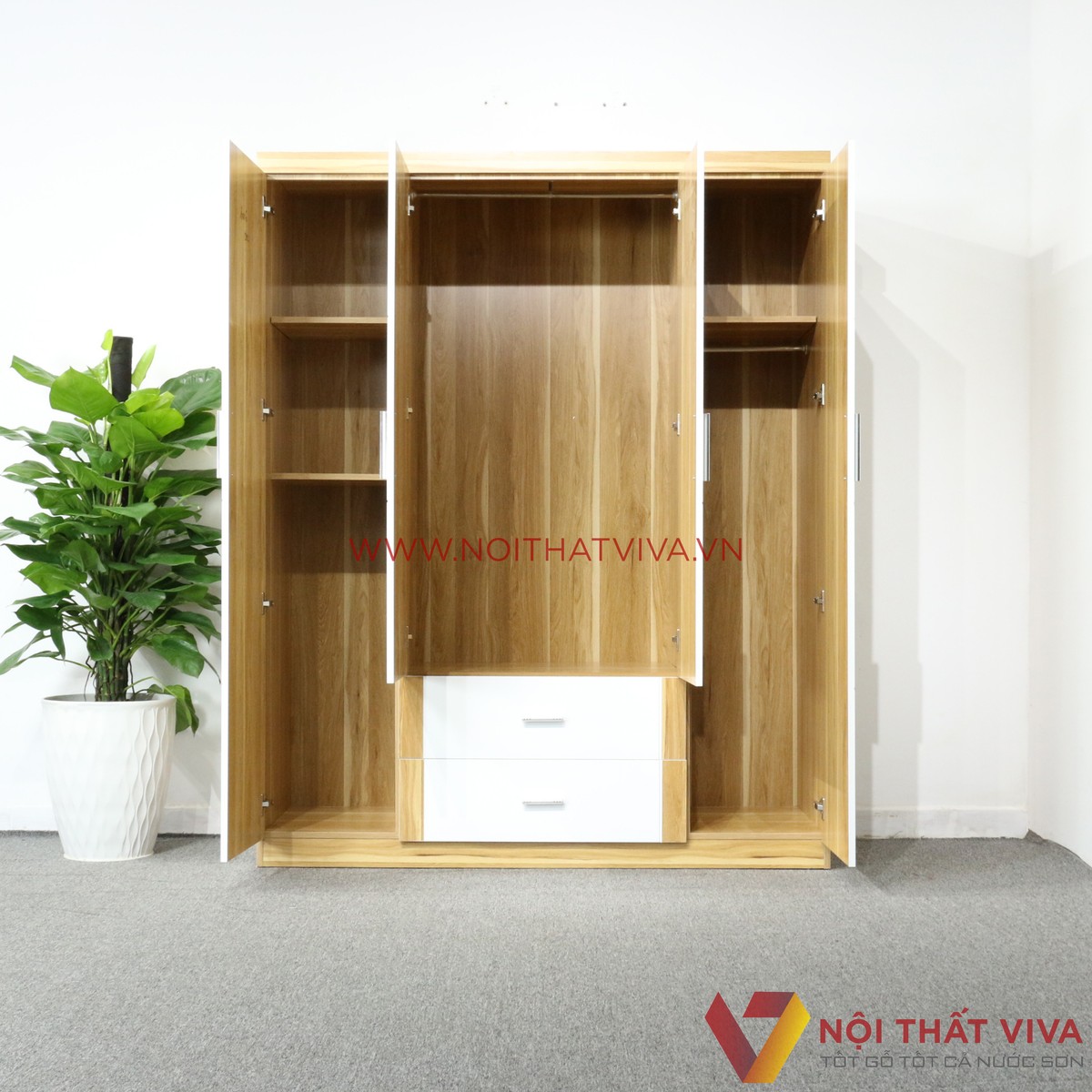 Bật mí cách chọn tủ quần áo 3 buồng gỗ tự nhiên đẹp, bền, phù hợp nhất