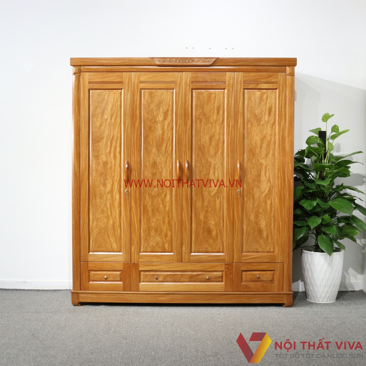 Bật mí cách chọn tủ quần áo 3 buồng gỗ tự nhiên đẹp, bền, phù hợp nhất