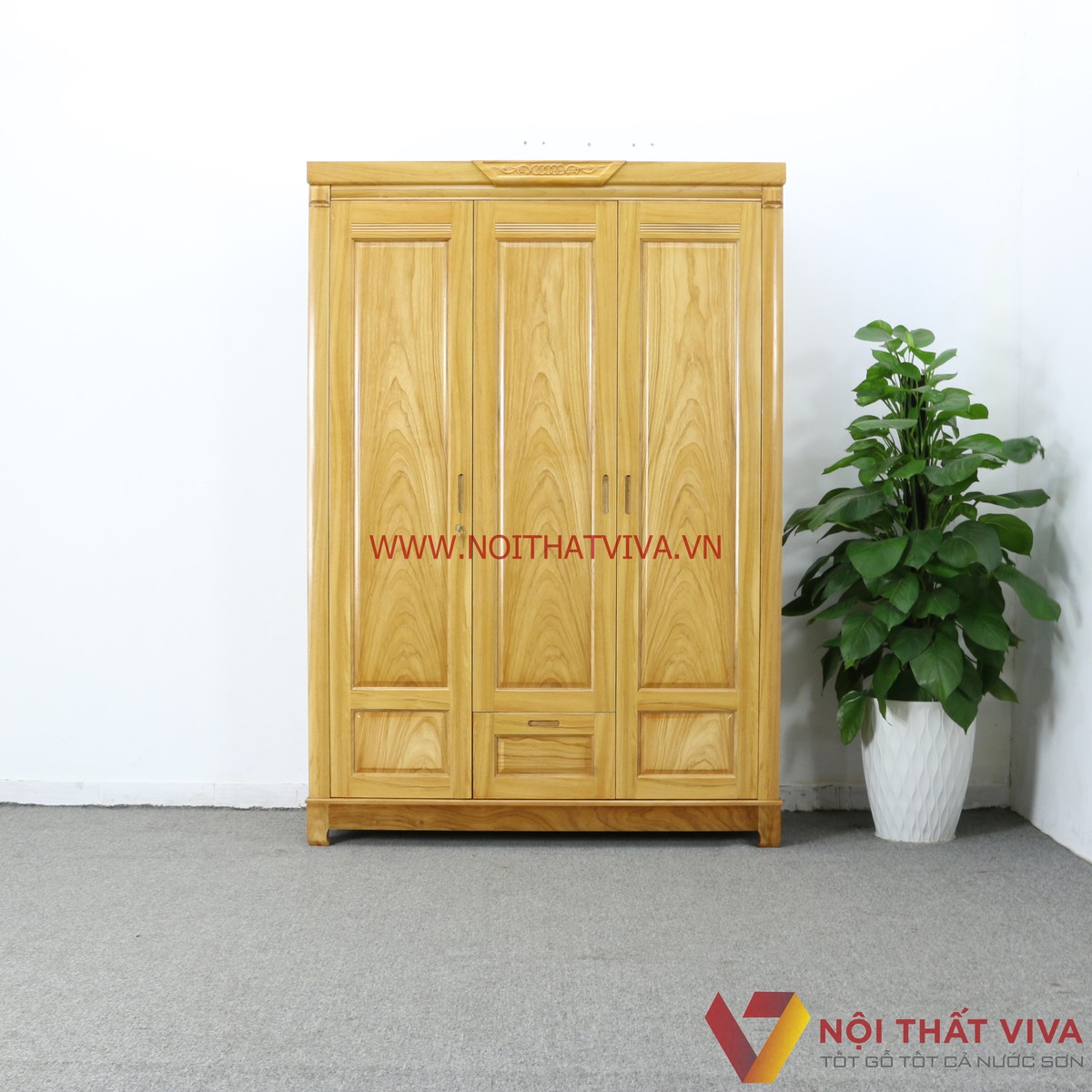 Bật mí cách chọn tủ quần áo 3 buồng gỗ tự nhiên đẹp, bền, phù hợp nhất
