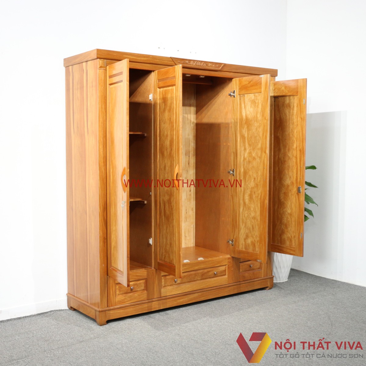 Bật mí cách chọn tủ quần áo 3 buồng gỗ tự nhiên đẹp, bền, phù hợp nhất