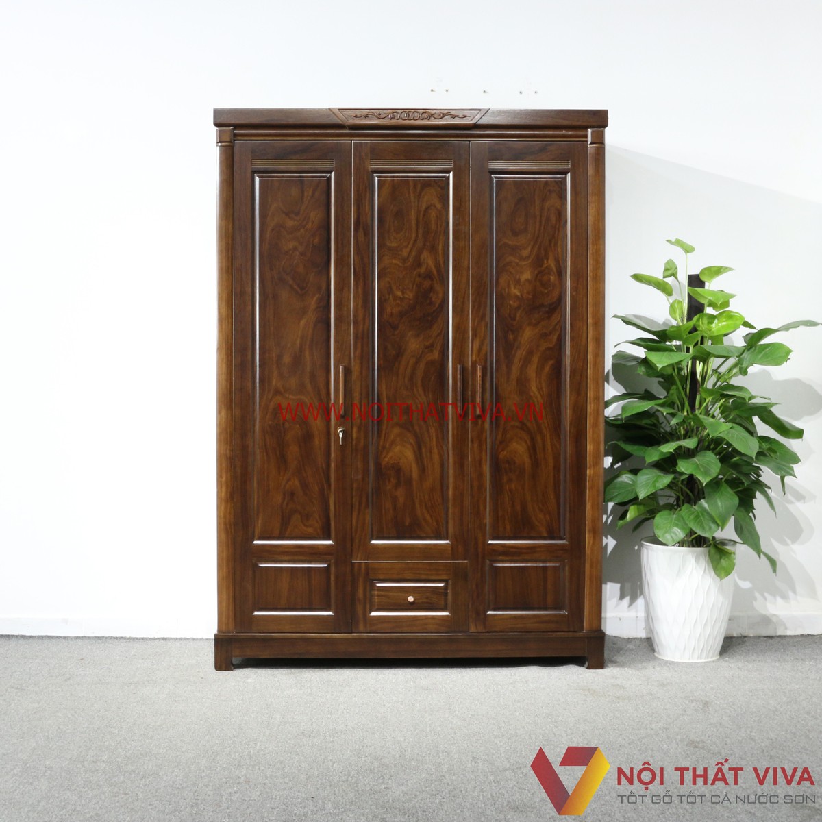 Bật mí cách chọn tủ quần áo 3 buồng gỗ tự nhiên đẹp, bền, phù hợp nhất