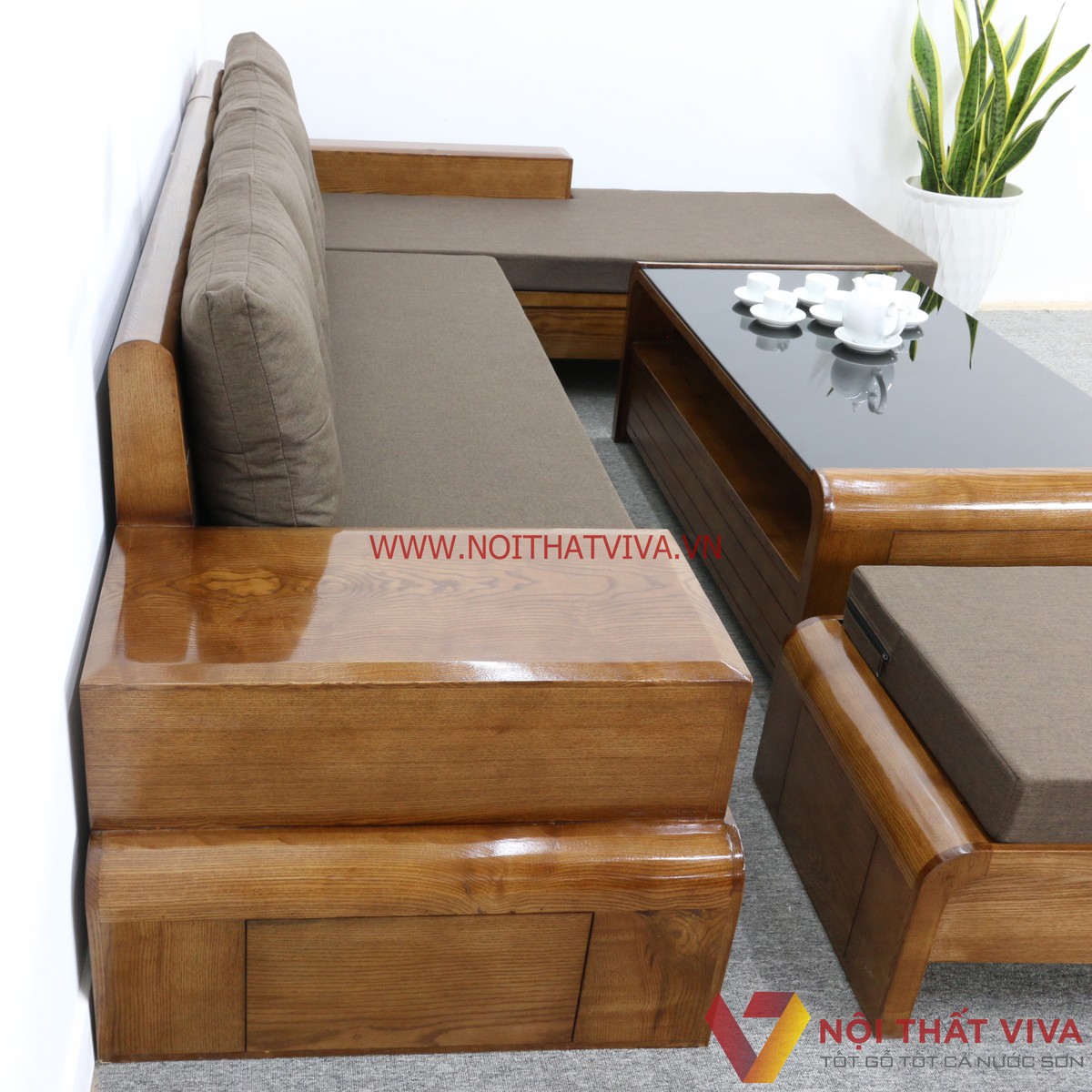 bàn ghế sofa gỗ giá rẻ
