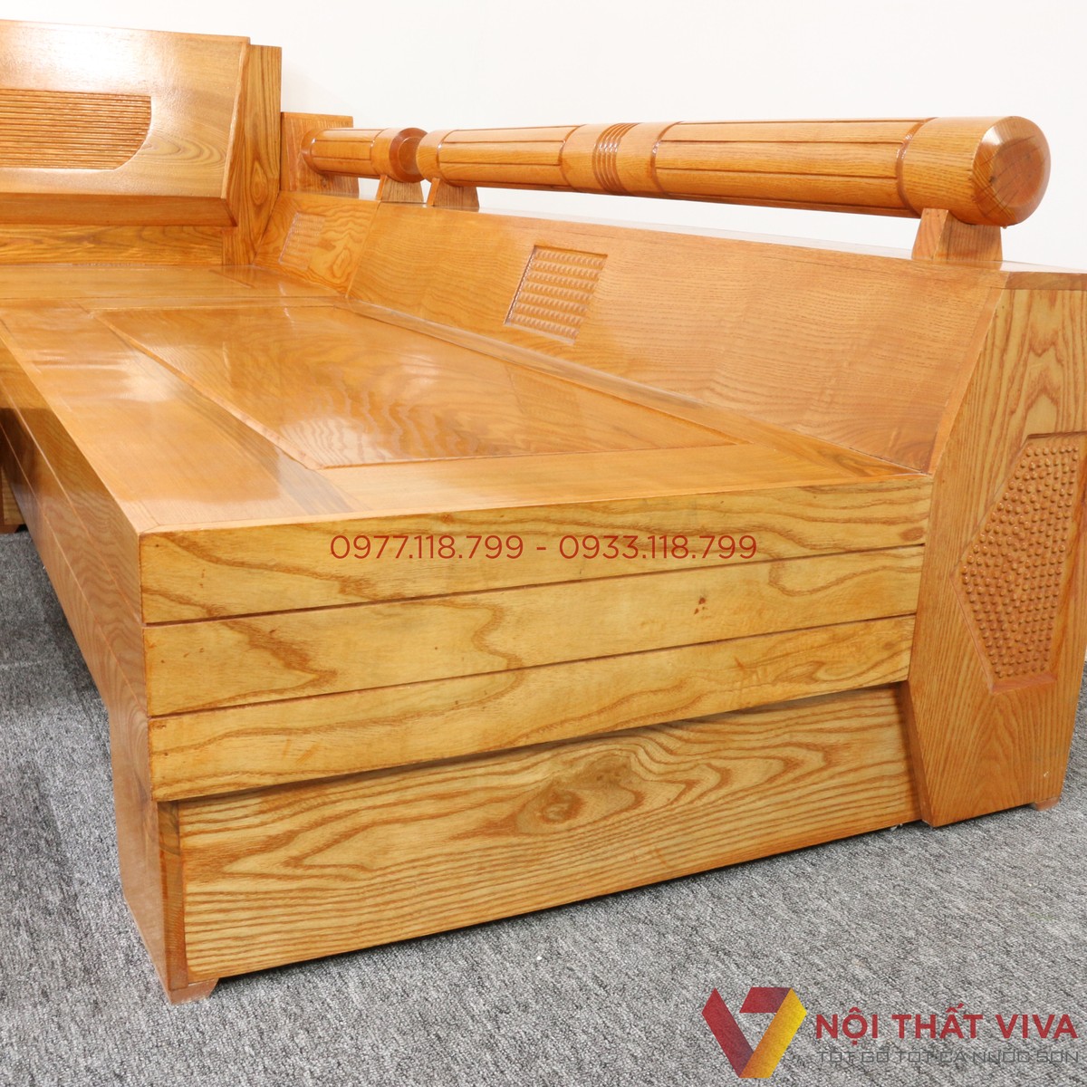 sofa phòng khách bằng gỗ