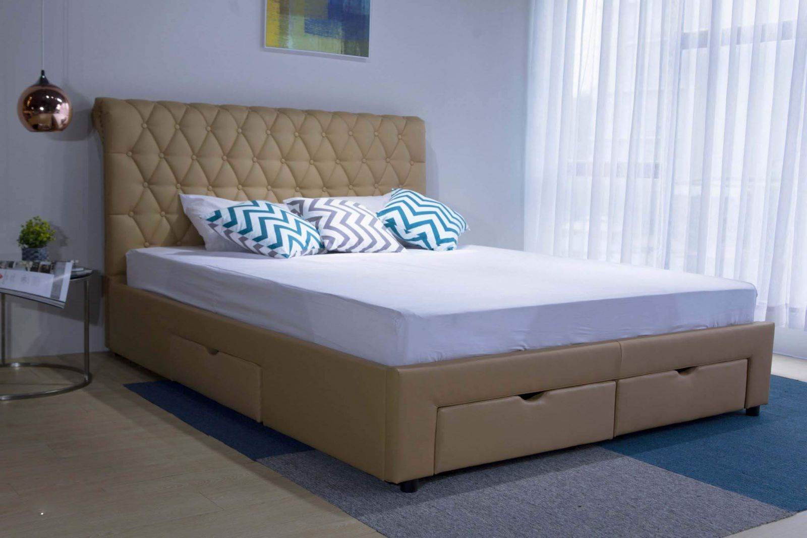 Bí quyết chọn giường ngủ bọc nỉ đẹp, bền, chuẩn phong cách hiện đại