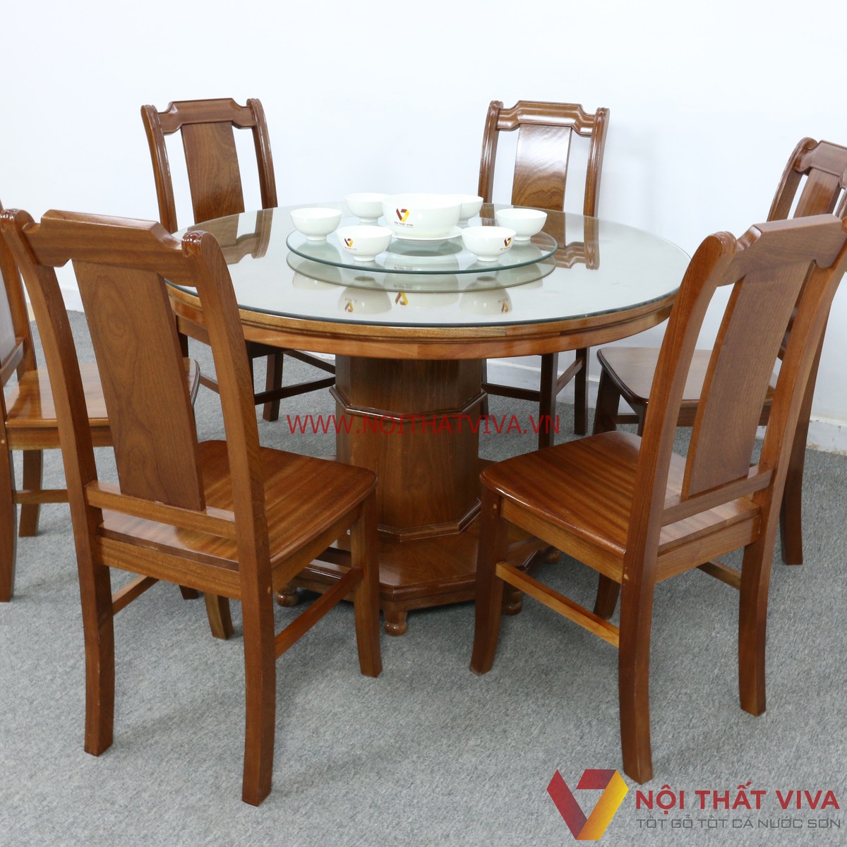 Bộ bàn ăn 6 ghế tròn - Tất tần tật thông tin về kiểu dáng, chất liệu, giá bán