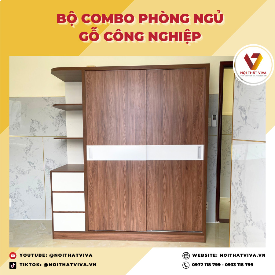 Bộ Combo Nội Thất 2 Phòng Ngủ: Thiết Kế Hiện Đại - Giấc Ngủ Hoàn Hảo