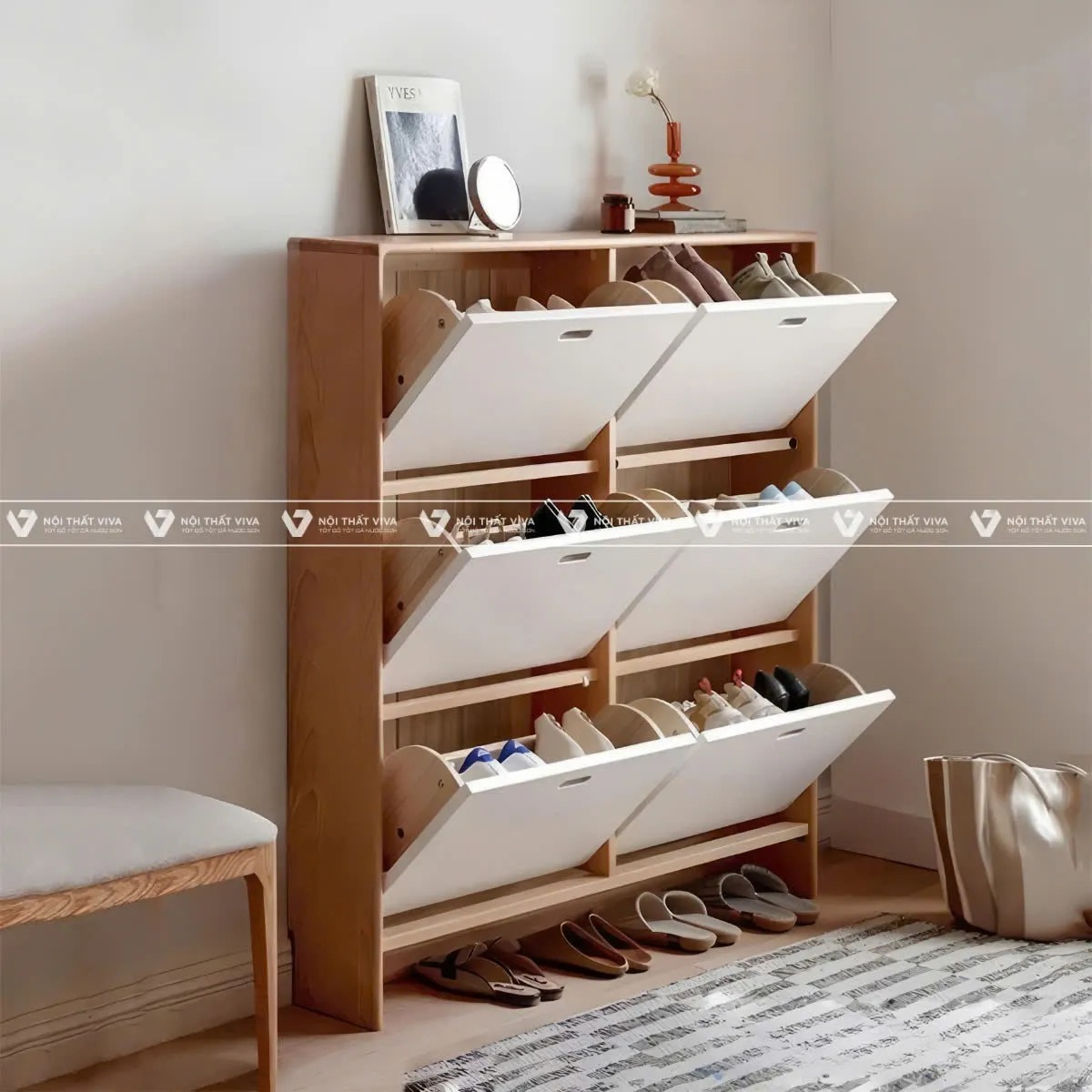 Bộ sưu tập tủ giày thông minh đẹp và tiện lợi dành cho căn hộ hiện đại
