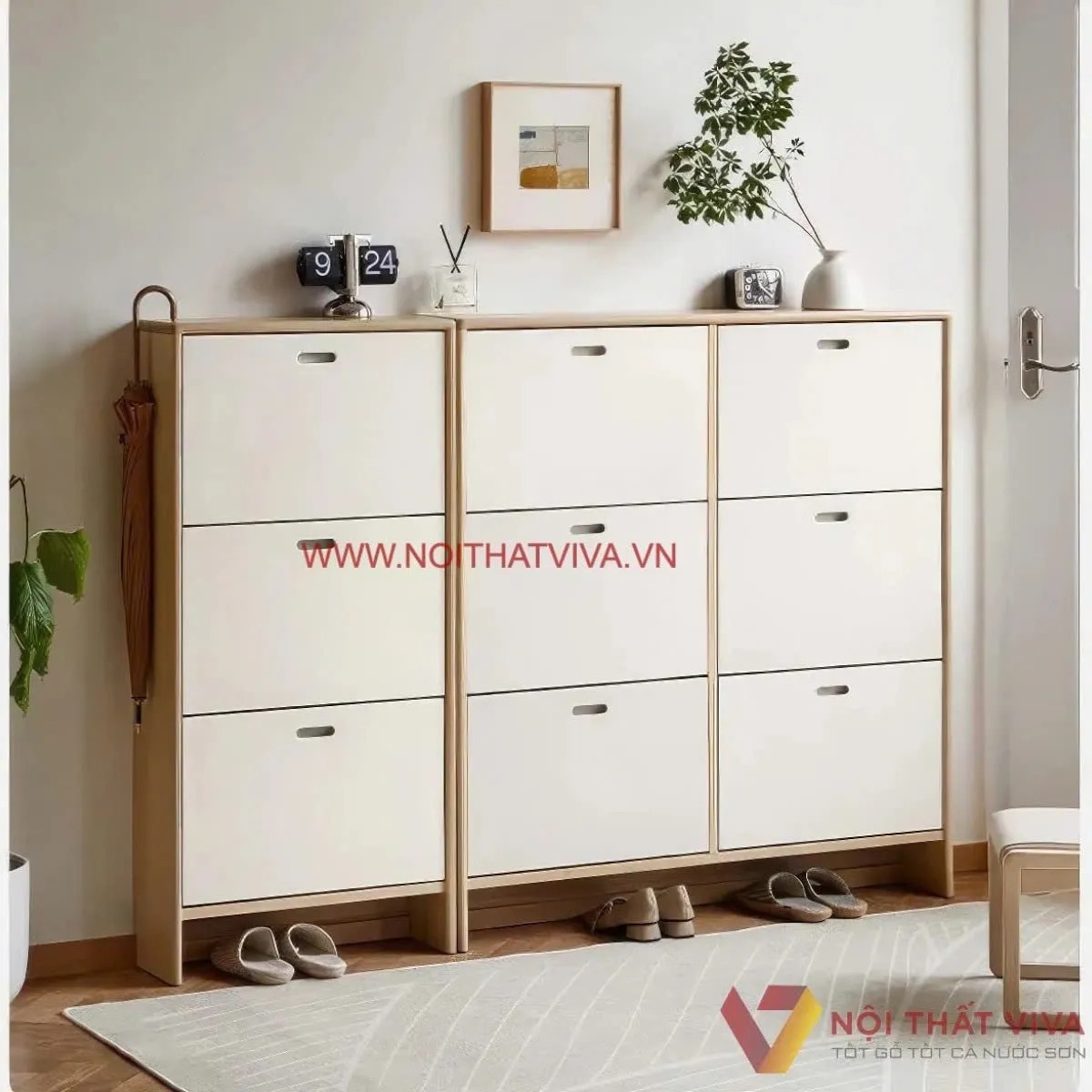 Bộ sưu tập tủ giày thông minh đẹp và tiện lợi dành cho căn hộ hiện đại