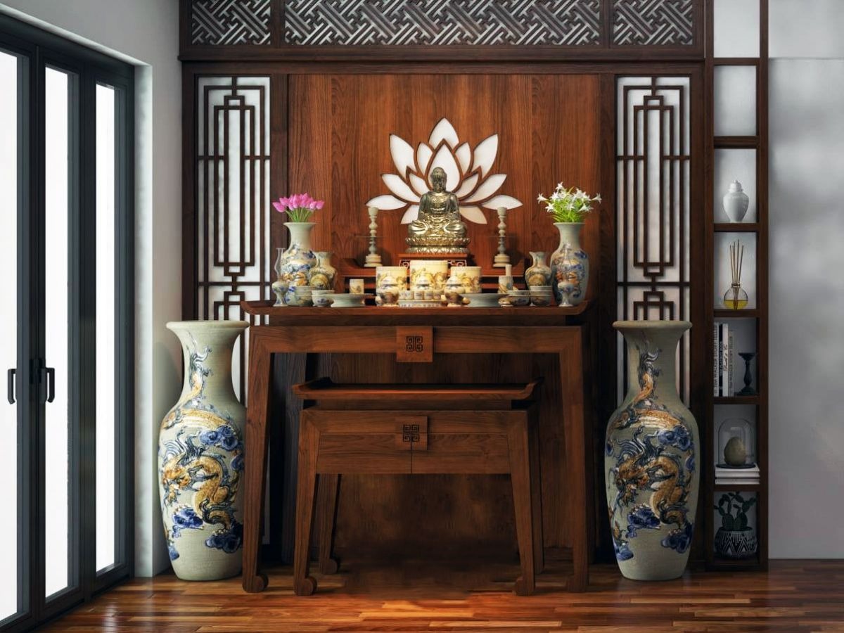  C&aacute;ch b&agrave;y tr&iacute; & trang tr&iacute; b&agrave;n thờ Phật ng&agrave;y tết theo Phật gi&aacute;o 