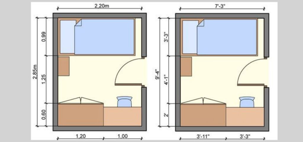 Cách bố trí phòng ngủ 3x3m đơn giản, đẹp, rộng hơn và hợp phong thủy 