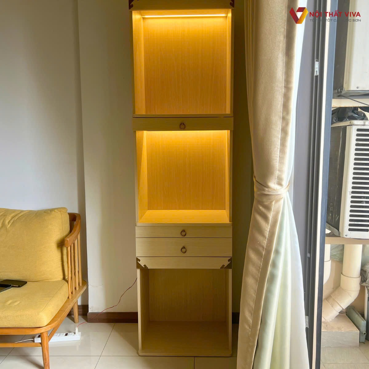 Cách chọn tủ thờ 3 tầng chuẩn phong thủy vừa đẹp, vừa hiện đại