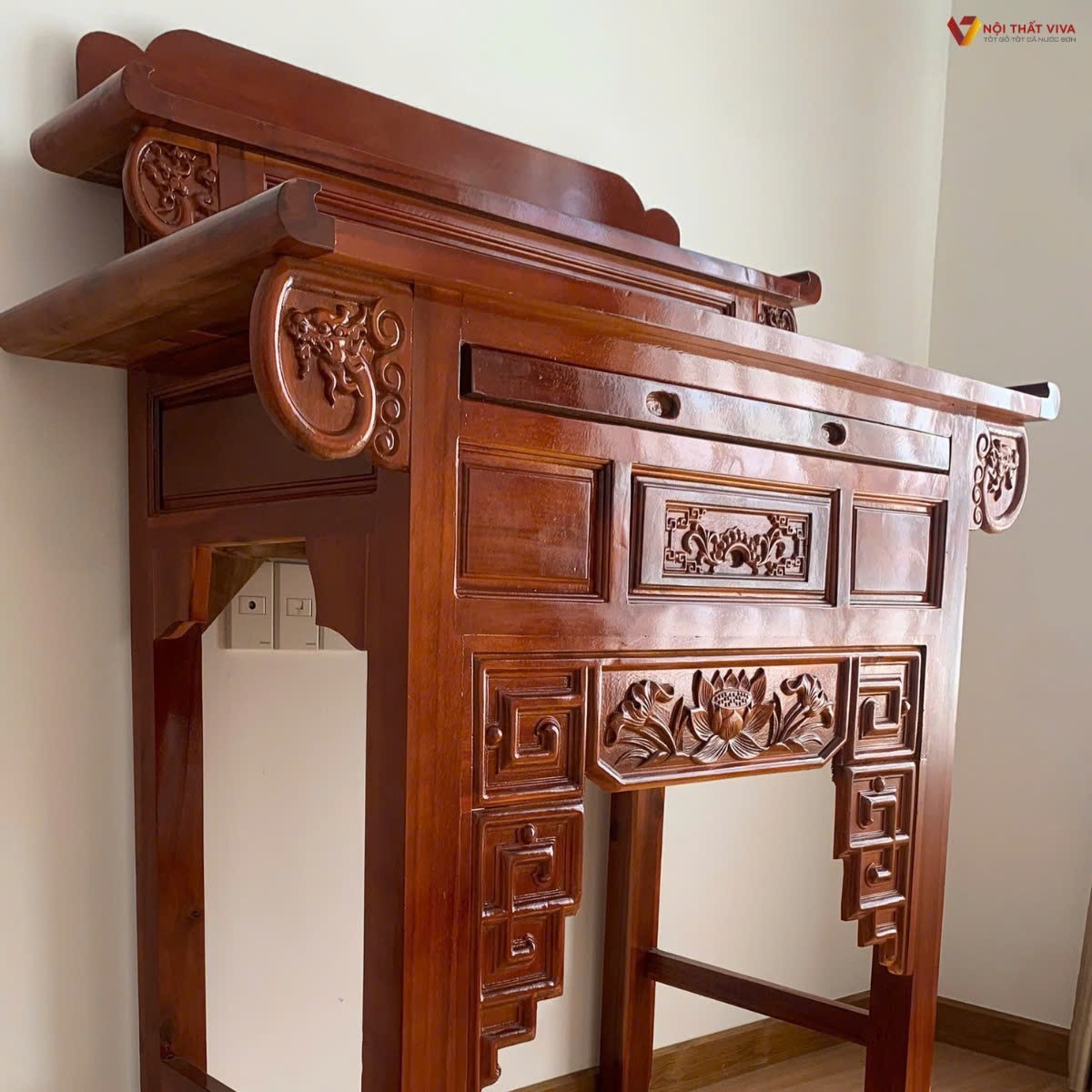 C&aacute;ch trang tr&iacute; b&agrave;n thờ gia ti&ecirc;n ng&agrave;y Tết đẹp, đ&uacute;ng phong thủy, rước t&agrave;i lộc