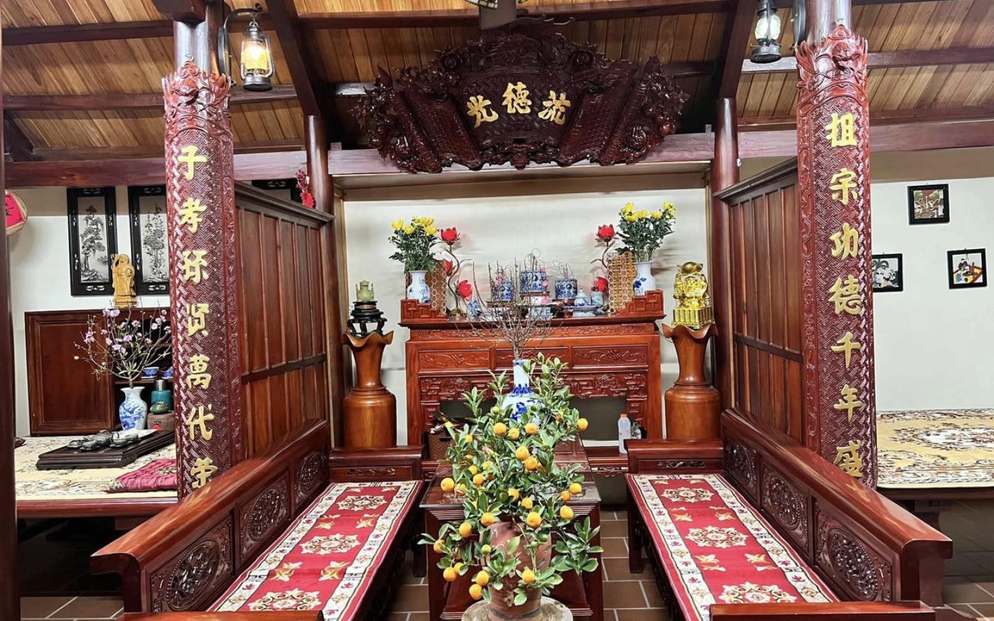 C&aacute;ch trang tr&iacute; ph&ograve;ng thờ ng&agrave;y Tết đẹp trang nghi&ecirc;m, hợp phong thủy 2026  