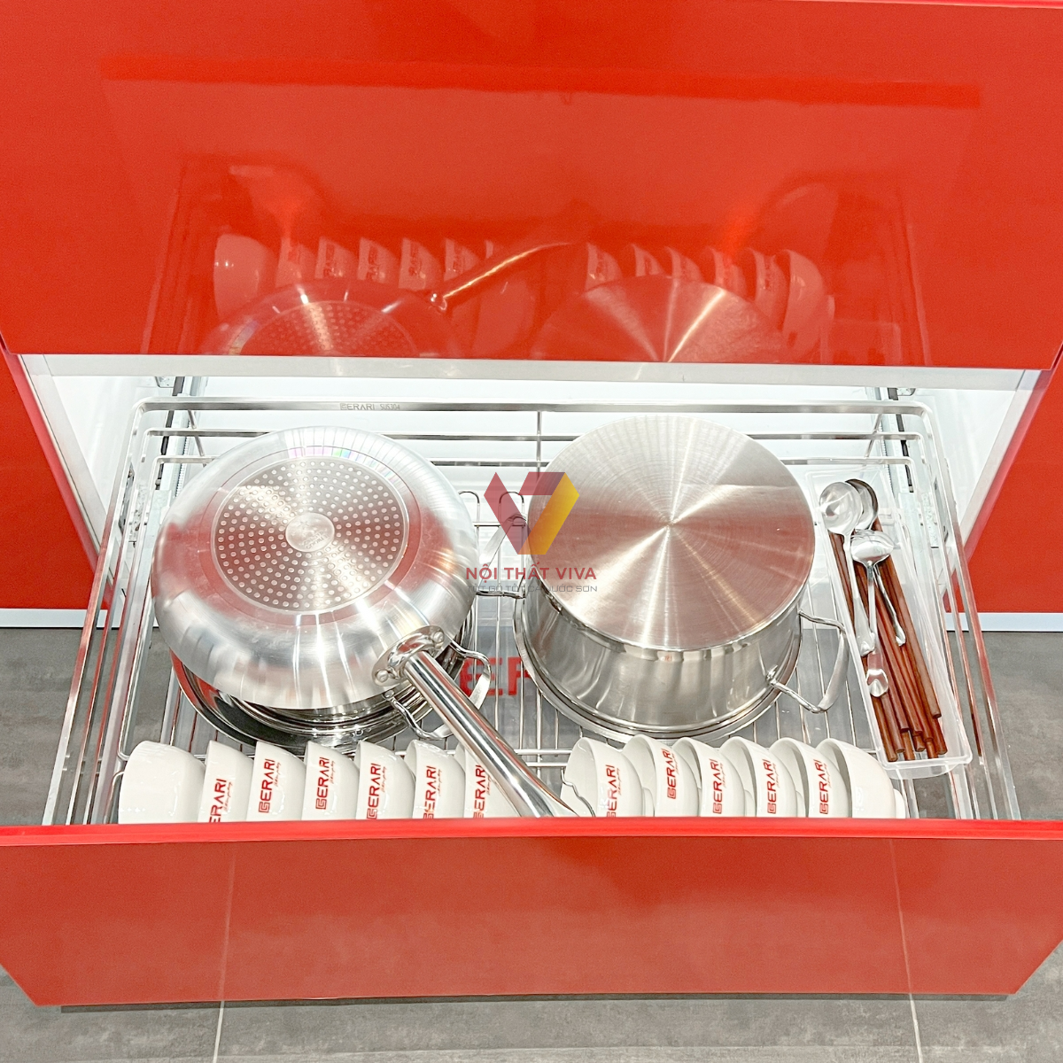 [Cập nhật 2024] Những mẫu kệ để nồi chảo phổ biến cho tủ bếp hiện đại