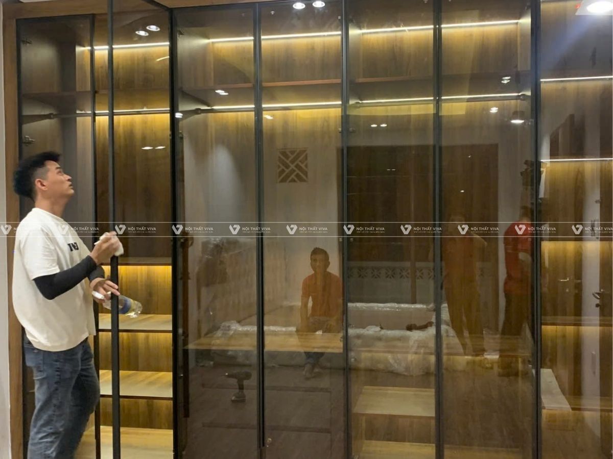 Cập nhật bảng giá khung nhôm cánh tủ kính cho hệ tủ bếp & tủ áo