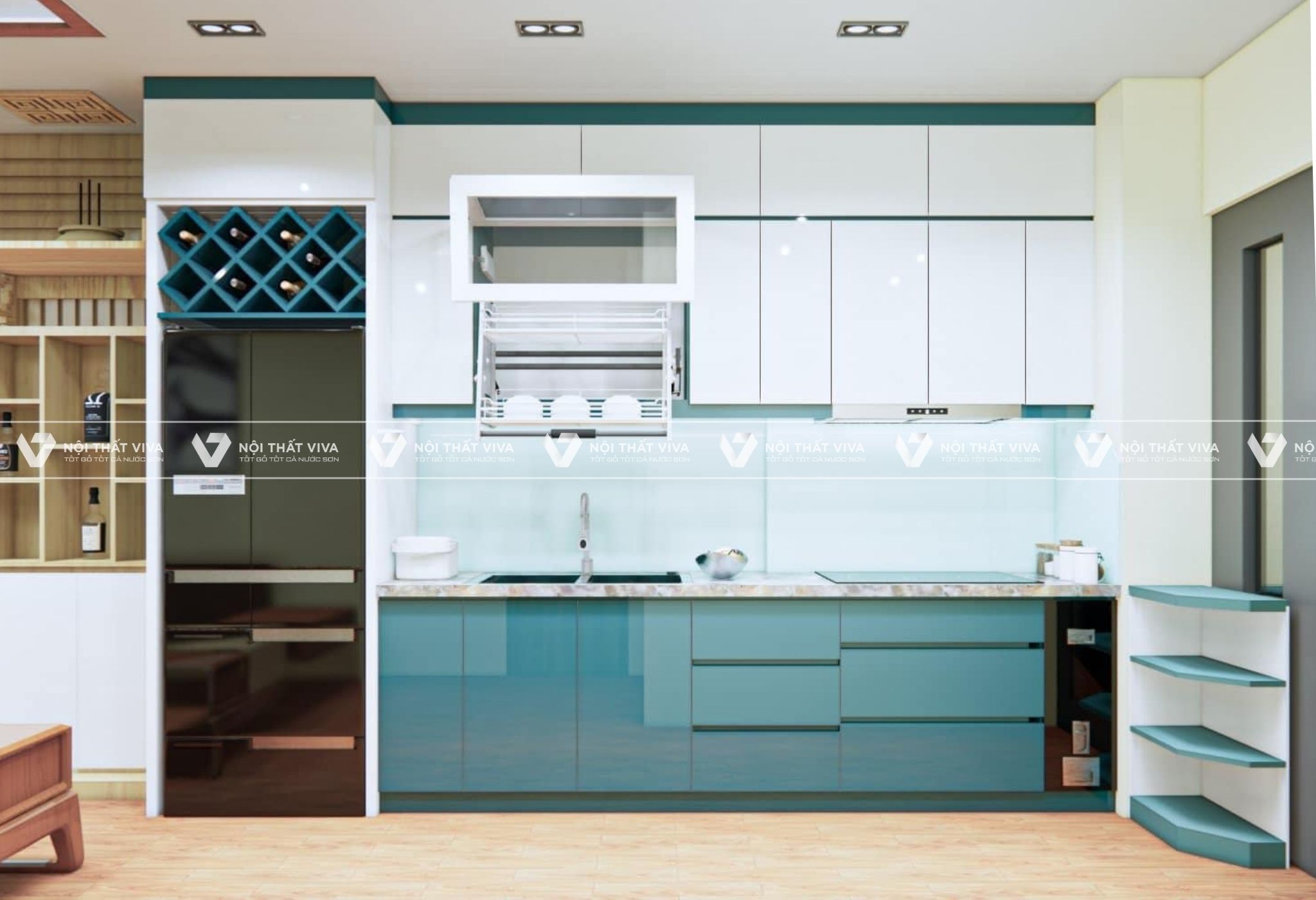 Cập nhật các mẫu tủ bếp acrylic đẹp, hiện đại, sang trọng nhất 2025