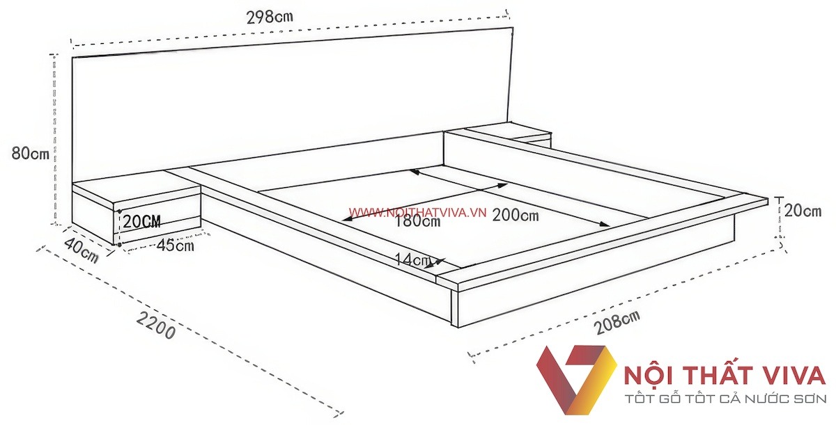 Cập nhật giá giường bệt đẹp - mẫu giường chuẩn phong cách hiện đại