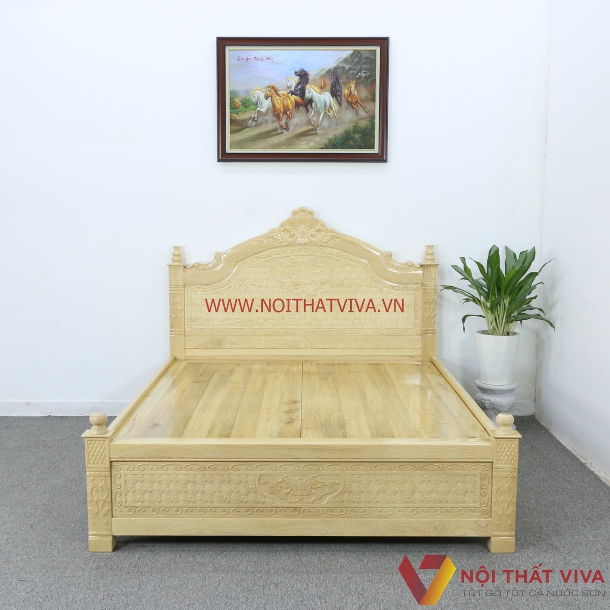 Giường ngủ gỗ sồi Nga: mẫu đẹp, giường sồi nga c&oacute; ngăn k&eacute;o v&agrave; gi&aacute; mới nhất