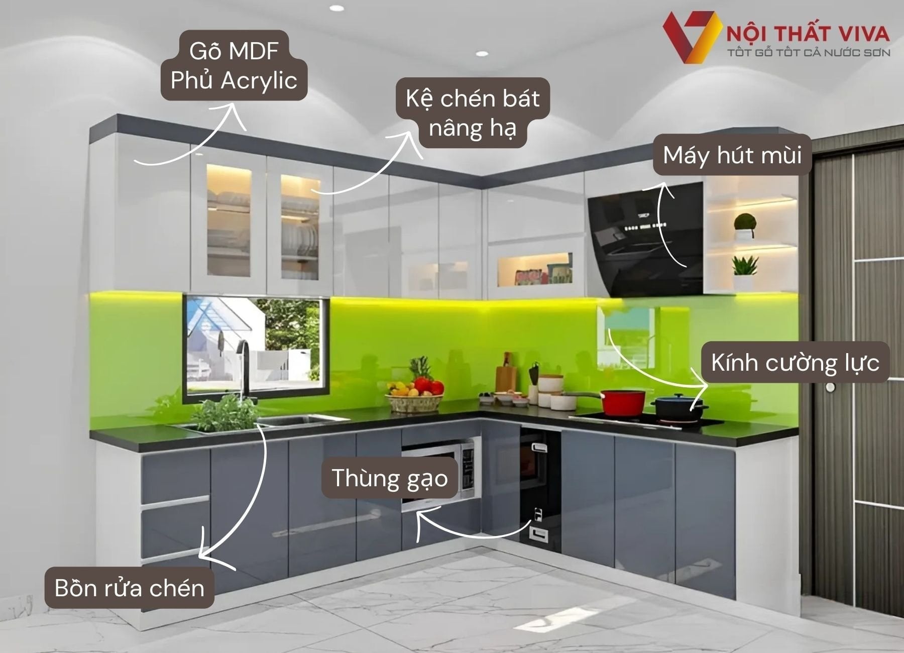 Cập nhật xu hướng thiết kế tủ bếp chữ L đẹp, tiện nghi cho bếp Việt giá rẻ Cập nhật xu hướng thiết kế tủ bếp chữ L đẹp, tiện nghi cho bếp Việt giá rẻ