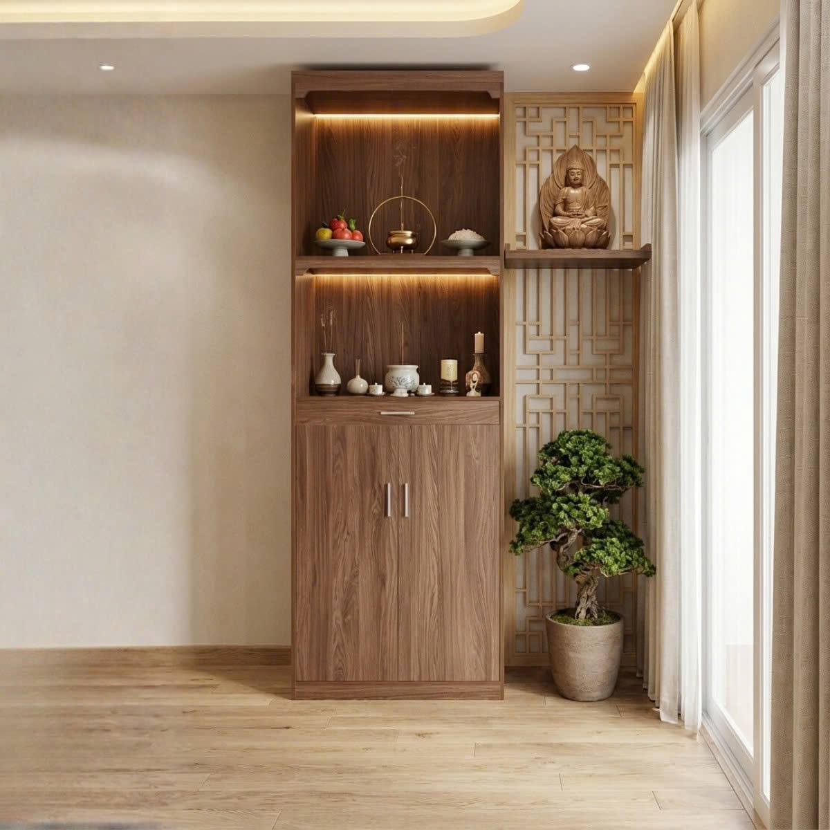  Chọn b&agrave;n thờ gỗ c&ocirc;ng nghiệp sao cho đẹp? Xem ngay c&aacute;c mẫu được ưa chuộng