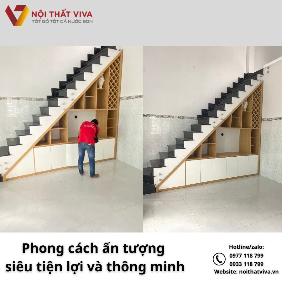 Có nên làm tủ giày dưới gầm cầu thang không? Gợi ý mẫu đẹp nhất hiện nay