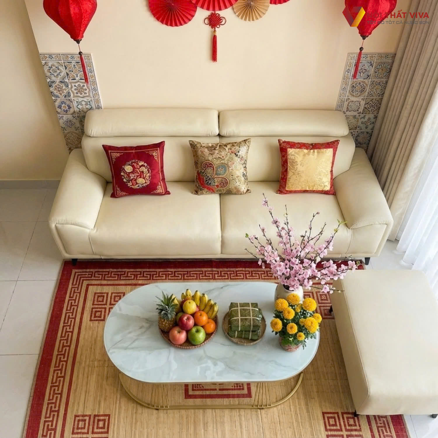 Combo nội thất hiện đại chỉ 40 triệu, giải ph&aacute;p trang tr&iacute; nh&agrave; đ&oacute;n Tết tiết kiệm