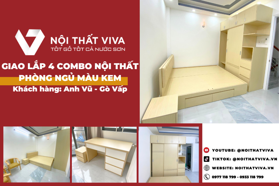 Combo Nội Thất Phòng Ngủ Đẹp - Thiết Kế Hiện Đại, Giá Tốt | Nội Thất Viva