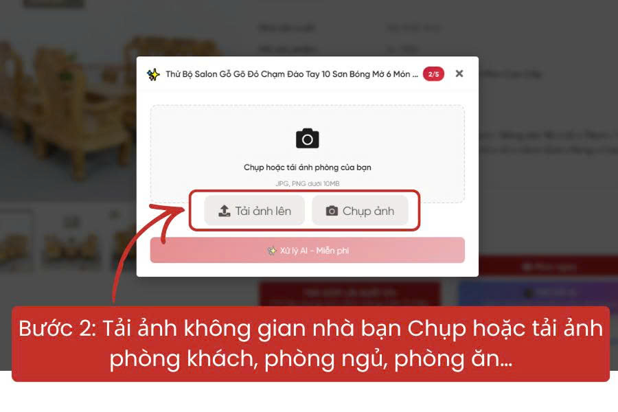 C&ocirc;ng cụ thử đồ AI tại Nội thất Viva c&oacute; g&igrave; nổi bật? Hướng dẫn từ A&ndash;Z