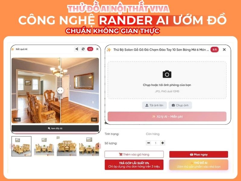 C&ocirc;ng cụ thử đồ AI tại Nội thất Viva c&oacute; g&igrave; nổi bật? Hướng dẫn từ A&ndash;Z